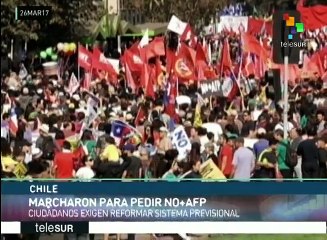 Chilenos exigen una reforma profunda en el sistema de pensiones