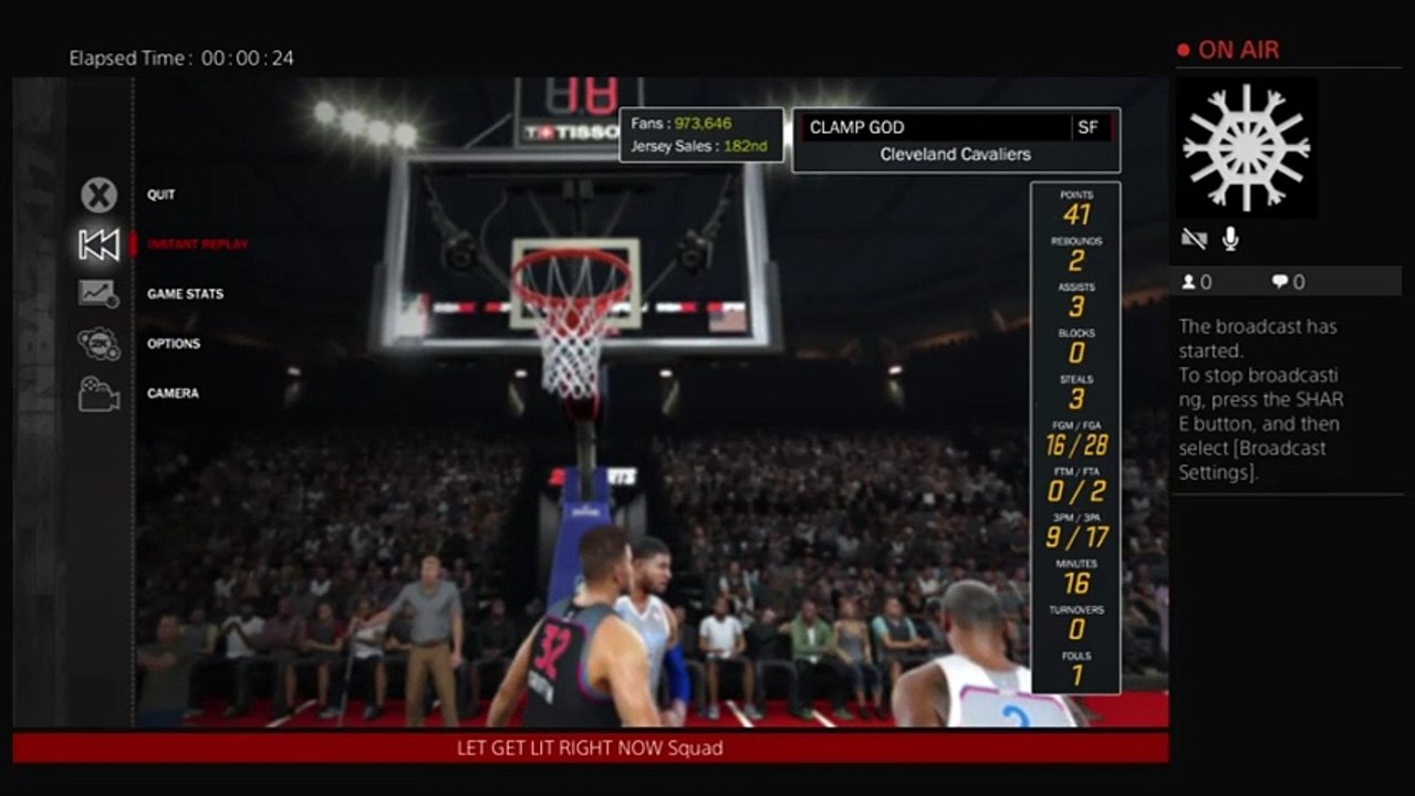 10000000 Fans In NBA2K17