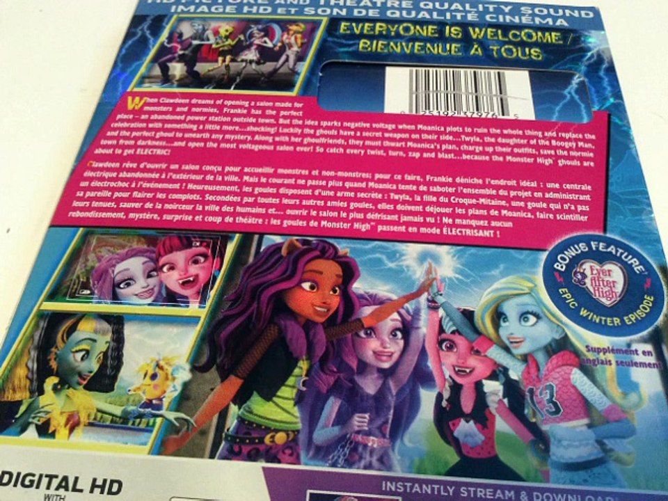 Critique du film Monster High: Electrified (Monster High - Électrisant) en Blu-ray