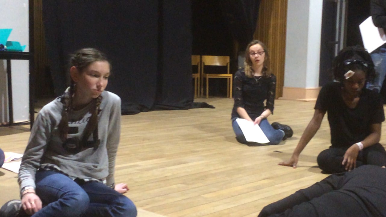 Répétition du spectacle des classes théâtre