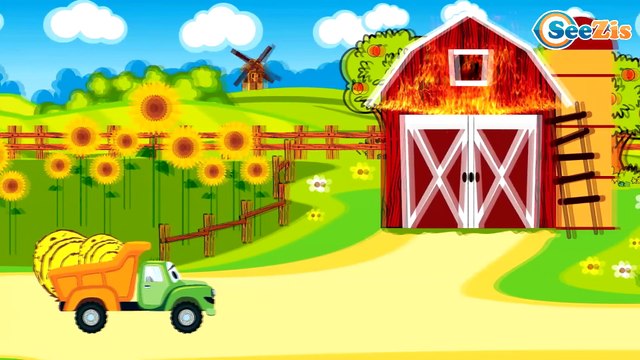 Grúa y Camión - Videos para niños - Camión de Bomberos, Carros de Carreras - Carritos Para Niños
