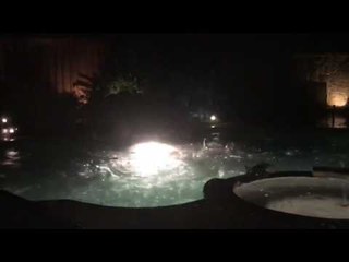 Golf Ball-Size Hailstones Crash Into Pool in North Texas