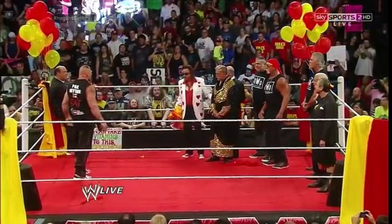 Brock Lesnar crashes Hulk Hogan's birthday celebration _ Raw,2014 (Full Segment)