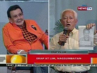 BT: Dating Pangulong Estrada at Mayor Lim, nagpalitan ng patutsada sa isang forum