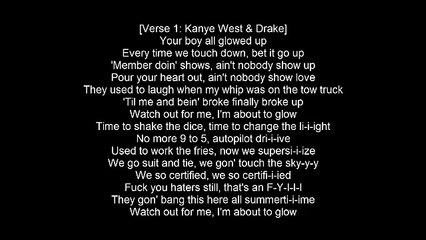 Drake feat. Kanye West - Glow (Lyrics) // More Life (2017)