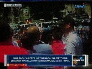 Saksi: Mga taga-suporta ng tinanggal na mayor na si Maliksi, 'di pa rin umaalis ng city hall