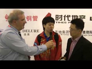 Video herunterladen: Olympic Champion Li Xiaoxia Interview at the 2013 World Cup Classic