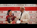 Volkswagen 2012 ITTF Women's World Cup: Ariel HSING USA Interview