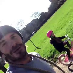 David Beckham’s Reaction To Harper, 5, Riding 2-Wheel Bike On Her Own Is Everything — Watch