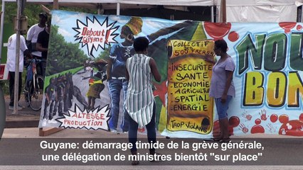 Guyane: démarrage timide de la grève générale