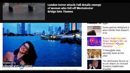 ΘΑ ΠΑΘΕΤΕ ΠΛΑΚΑ!ΜΟΝΤΑΡΙΣΜΕΝΟ ΥΛΙΚΟ ΓΙΑ ΤΗΝ ΠΤΩΣΗ ΤΗΣ ΓΥΝΑΙΚΑΣ ΣΕ ΠΟΤΑΜΙ ΣΤΟ ΛΟΝΔΙΝΟ!