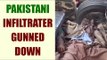 Pathankot: BSF guns down Pakistani infiltrator at Bamial: watch video|Oneindia News