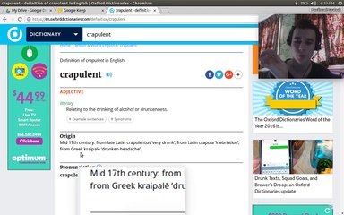 Letter C: The Word Crapulous: Google Search Engine Experience The First Page Assay Assay 1