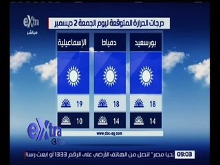 Скачать видео: غرفة الأخبار | تعرف على درجات الحرارة المتوقعة اليوم 2 ديسمبر 2016