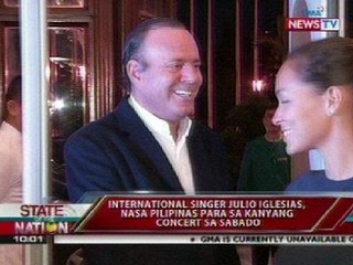 SONA: Julio Iglesias, nasa bansa na para sa kanyang concert sa Sabado
