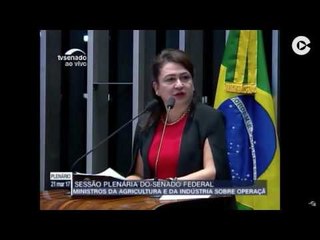 Carne Fraca: Serraglio agiu para manter chefe de quadrilha no cargo, diz Katia Abreu