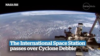 Le cyclone Debbie filmé depuis la station spatiale internationale