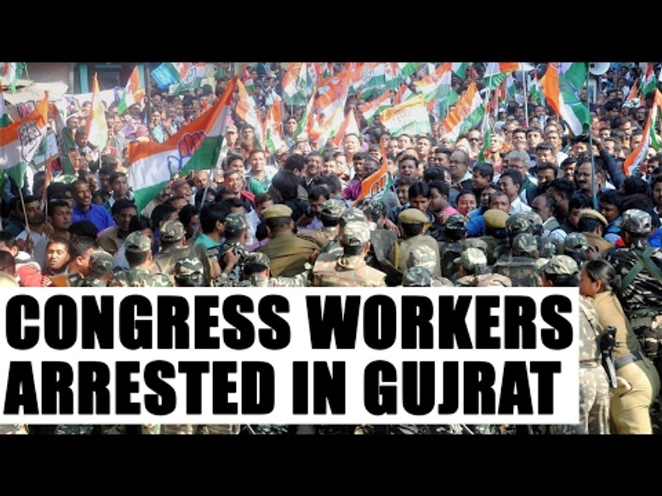 Suresh Prabhu shown black flags, Congress workers arrested :Watch video|Oneindia News