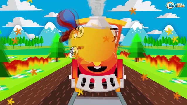 El tren - Caricaturas de trenes - Trenes & Camiónes infantiles en español - Carritos para niños
