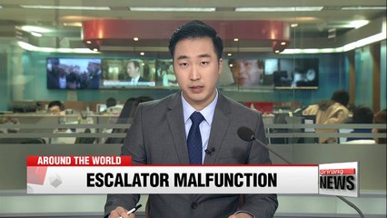 Escalator accident injures 18 in Hong Kong, two arrested