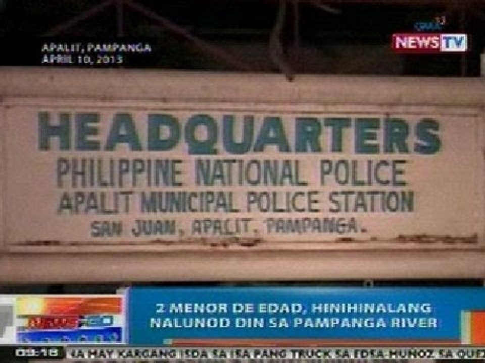 NTG: 2 menor de edad, hinihinalang nalunod din sa Pampanga River