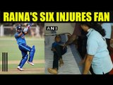 Suresh Raina's six injures 6 year old fan during 3rd T20 | Oneindia News