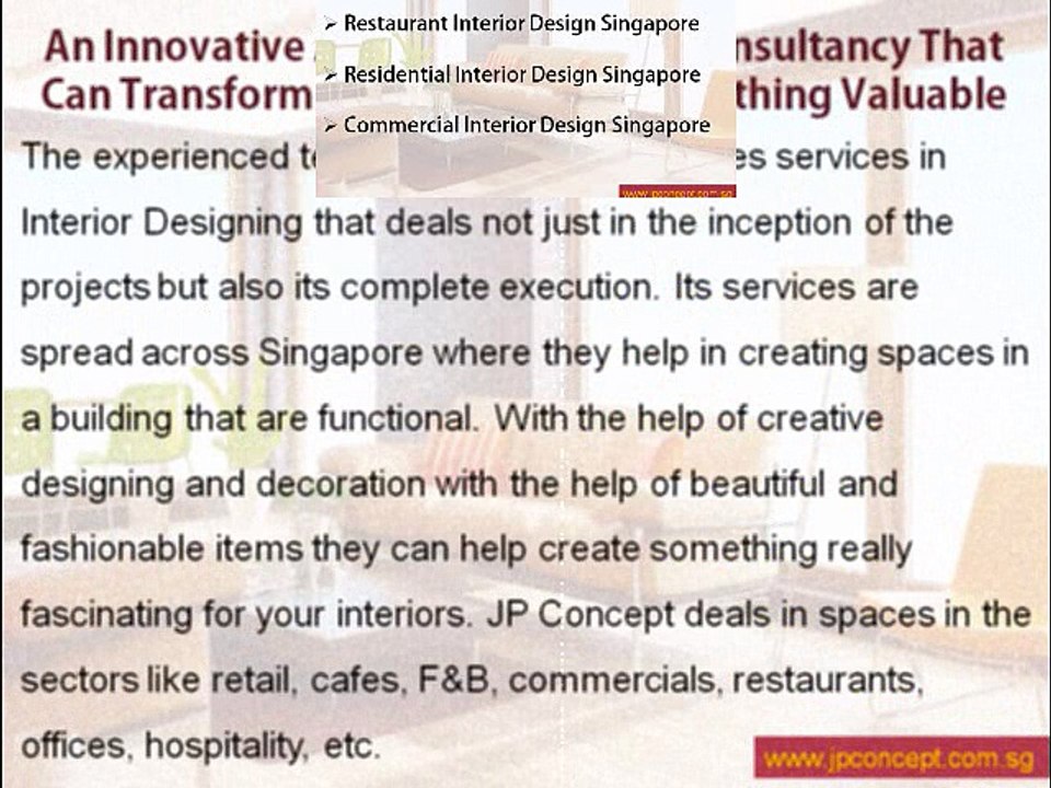 Restaurant Interior Design Singapore