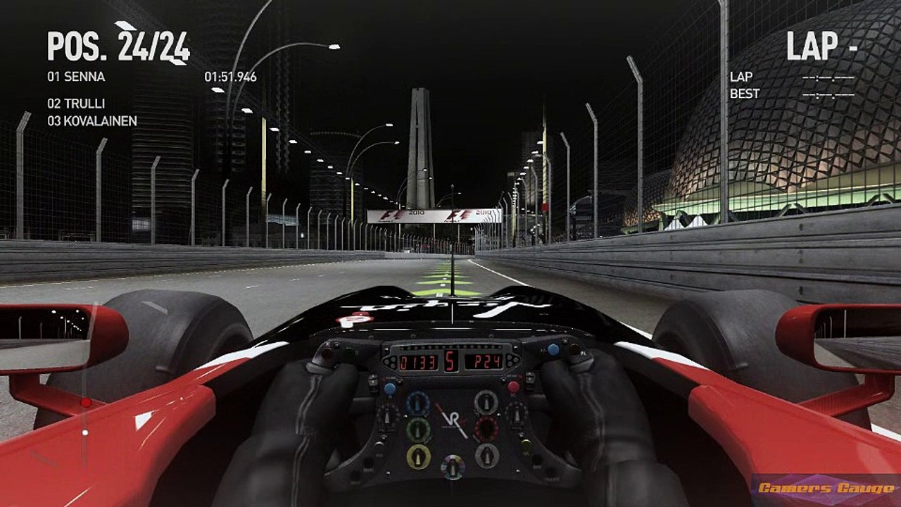 F1 2010 - #64a S1 R15 Marina Bay, practice, intermediate AI