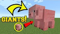 PopularMMOs Minecraft׃ GIANT MOBS!!! (MAKE MOBS AND ANIMALS HUGE!!) Custom Command