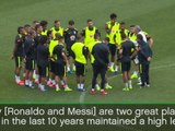 Neymar admits not at Messi, Ronaldo level