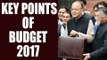 Budget 2017 : Key points of Arun Jaitely's budget post demonetization | Oneindia News