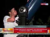 BT: Lyrid meteor shower na nagaganap tuwing Abril, inabangan