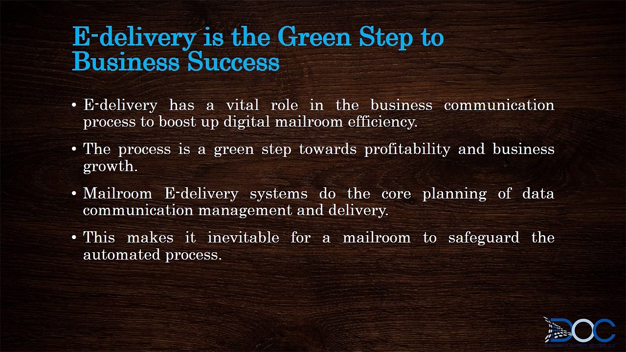 E-delivery
