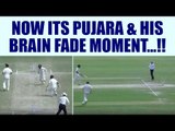 India vs Australia 4th Test: Cheteshwar Pujara faces brain fade, gets run out | Oneindia News