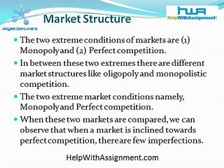 Understanding market structure in Economics