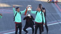 Ronaldo takes Euro 2016 trophy home