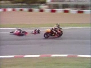 Moto 250 GP Capirossi vs Harada Crash