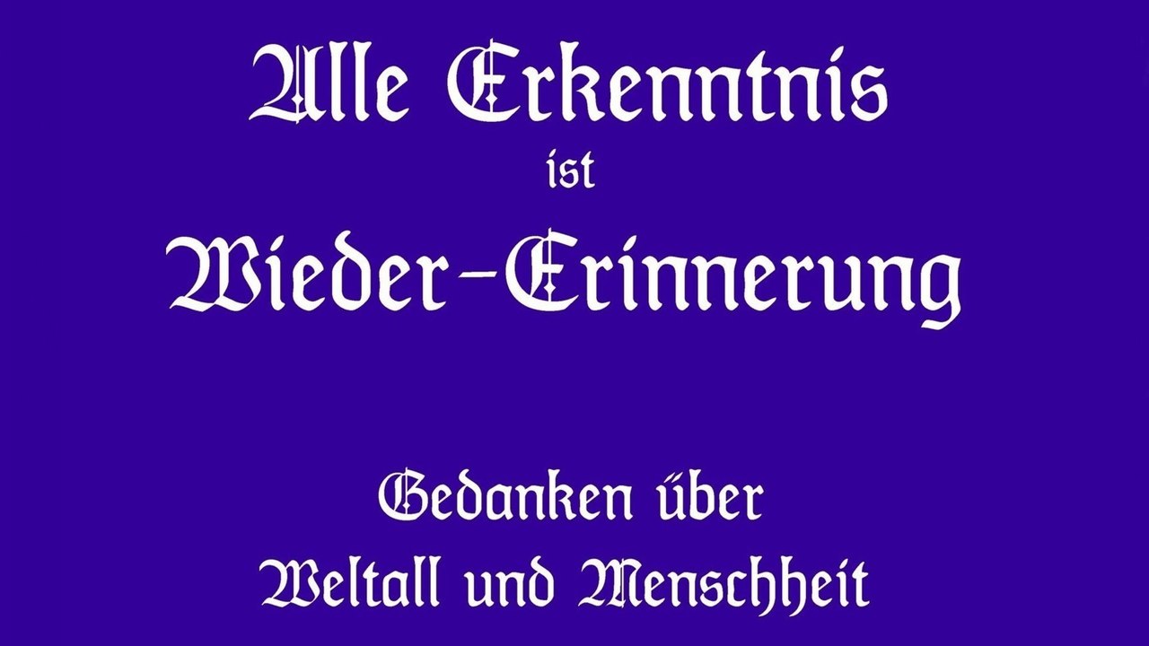 Mario René Eder - Alle Erkenntnis ist Wieder = Erinnerung