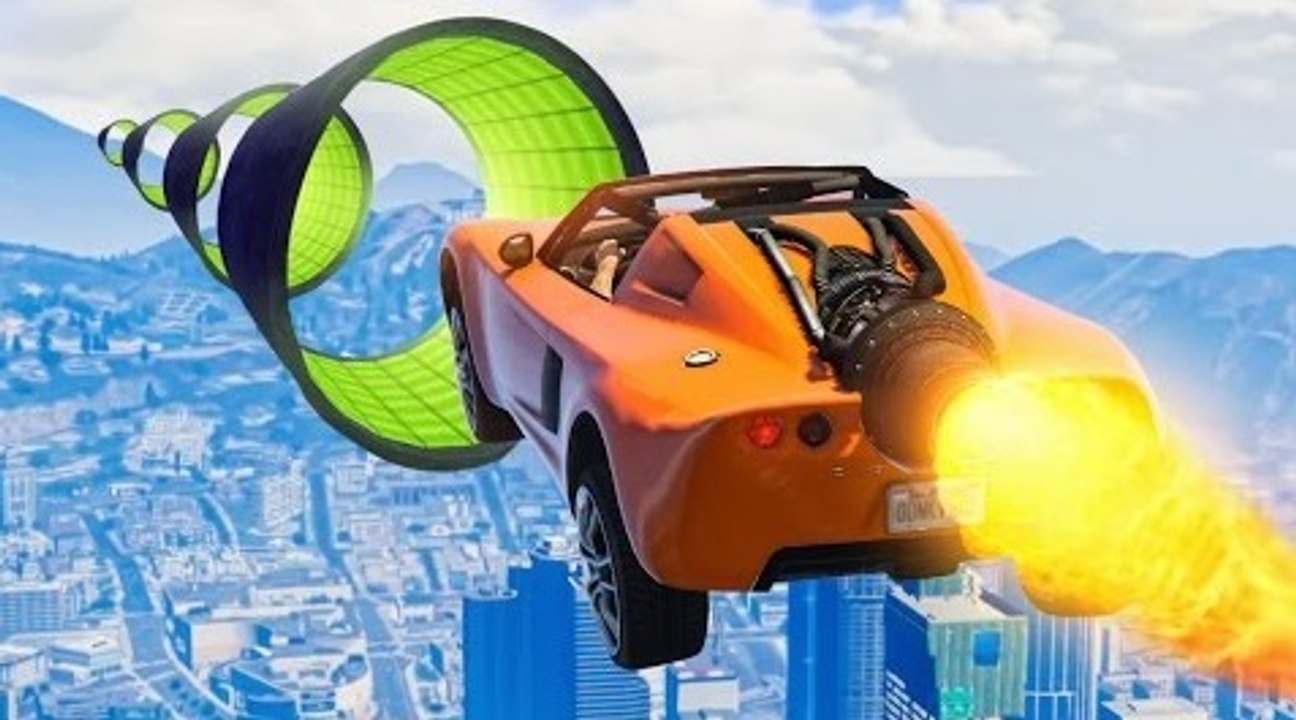 KWEBBELKOP-WORLD’S HARDEST ROCKET CAR RACE! (GTA 5 Funny Moments)