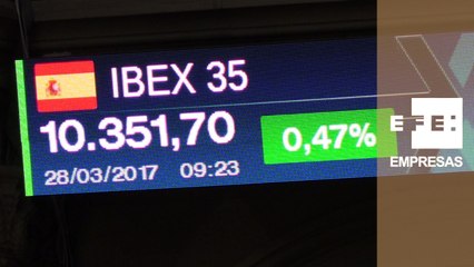 Download Video: El Ibex 35 supera los 10.300 puntos al sumar un 0,42% a la espera del Brexit