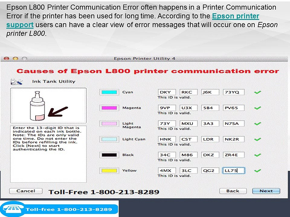 How To Fix Epson L800 Printer Communication Error?