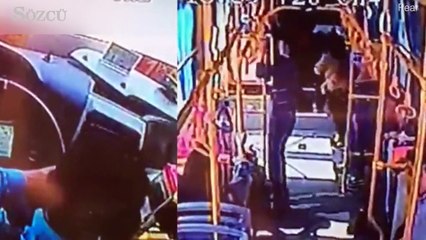 Otobüs faciadan son anda kurtuldu
