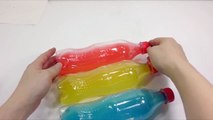 Coca Cola Coke Bottle Pudding Gummy Rainbow Play Doh Toy Surprise Egg