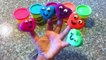 Learn Colors with Play Doh Heart Smiley F Trolls Finger Family Learn Shapes Surprise EGGS-