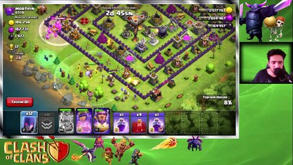 CADI VE İSKELET BÜYÜSÜ SALDIRISI - Clash Of Clans Türkçe