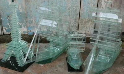 Daur Ulang Limbah Kaca Jadi Hiasan Rumah