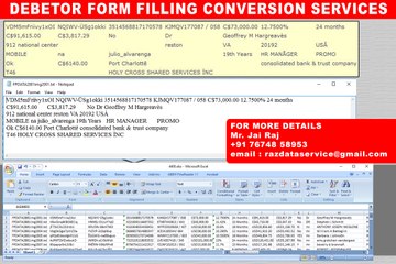 HYD Male Survey FORMFILLING conversion or typing services