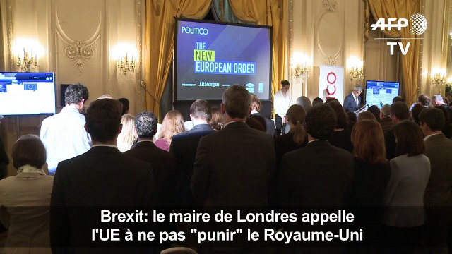 Le maire de Londres appelle l'UE à ne pas punir le Royaume-Uni
