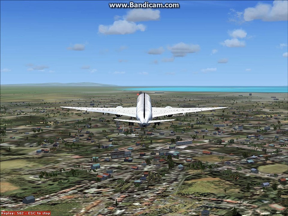 Boeing 787-8 Dreamliner NAIA Landing Outside View