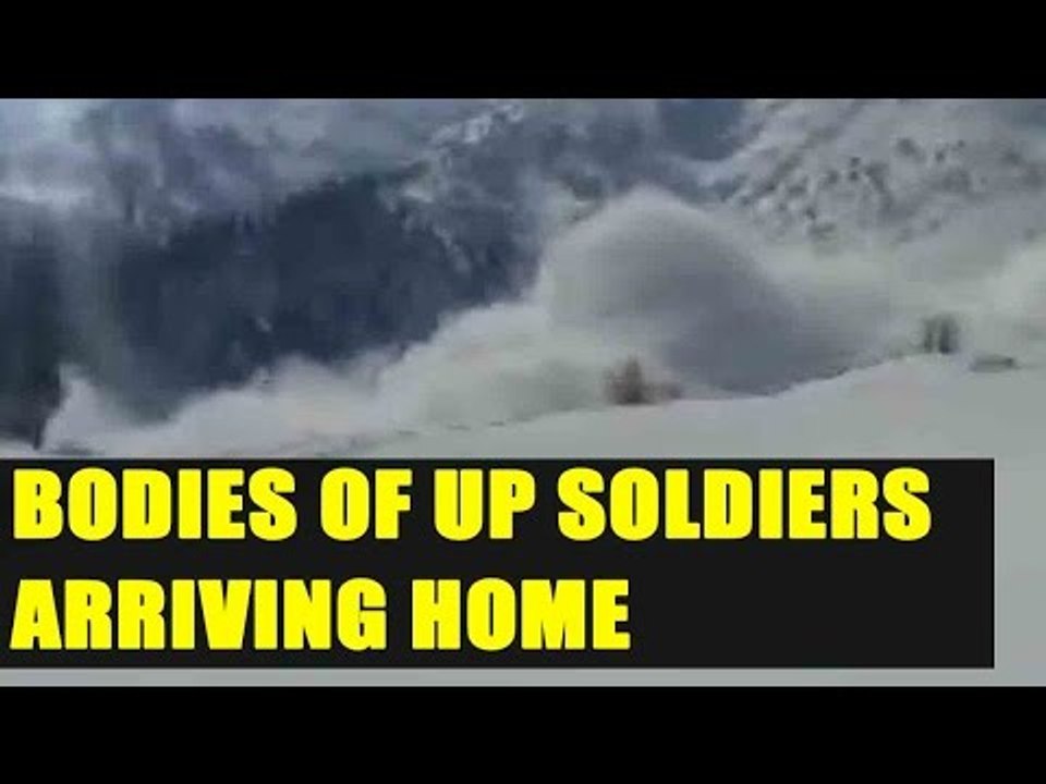 UP Soldiers killed in avalanche being brought h...